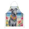 Scottish Deerhound Luau Apron Cooking Kitchen Server Baking Crafts Gardening for Adult Women Men, Unisex, Large, Multicolor