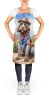 Wirehaired Pointing Griffon Cowboy Welcome Apron Cooking Kitchen Server Baking Crafts Gardening for Adult Women Men, Unisex, Large, Multicolor