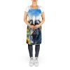 Cane Corso in Sunflowers Apron Cooking Kitchen Server Baking Crafts Gardening for Adult Women Men, Unisex, Large, Multicolor
