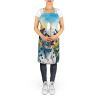 Dalmatian in Sunflowers Apron Cooking Kitchen Server Baking Crafts Gardening for Adult Women Men, Unisex, Large, Multicolor