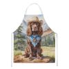 Sussex Spaniel Cowboy Welcome Apron Cooking Kitchen Server Baking Crafts Gardening for Adult Women Men, Unisex, Large, Multicolor