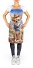 Chihuahua Cowboy Welcome Apron Cooking Kitchen Server Baking Crafts Gardening for Adult Women Men, Unisex, Large, Multicolor