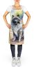 Keeshond Spring Path Apron Cooking Kitchen Server Baking Crafts Gardening for Adult Women Men, Unisex, Large, Multicolor