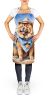 Chow Chow Cowboy Welcome Apron Cooking Kitchen Server Baking Crafts Gardening for Adult Women Men, Unisex, Large, Multicolor
