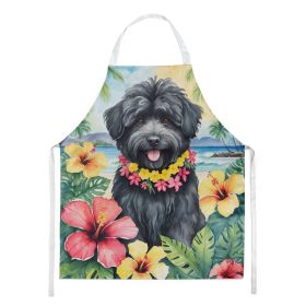 Puli Luau Apron Cooking Kitchen Server Baking Crafts Gardening for Adult Women Men, Unisex, Large, Multicolor