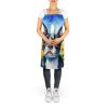 Boston Terrier in Sunflowers Apron Cooking Kitchen Server Baking Crafts Gardening for Adult Women Men, Unisex, Large, Multicolor