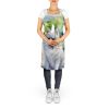 American Eskimo Spring Garden Apron Cooking Kitchen Server Baking Crafts Gardening for Adult Women Men, Unisex, Large, Multicolor