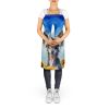 Chinese Crested in Sunflowers Apron Cooking Kitchen Server Baking Crafts Gardening for Adult Women Men, Unisex, Large, Multicolor