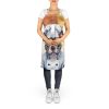 NEW Pit Bull Terrier The Chef Apron Cooking Kitchen Server Baking Crafts Gardening for Adult Women Men, Unisex, Large, Multicolor