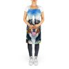Bernese Mountain Dog in Sunflowers Apron Cooking Kitchen Server Baking Crafts Gardening for Adult Women Men, Unisex, Large, Multicolor