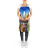 Doberman Pinscher in Sunflowers Apron Cooking Kitchen Server Baking Crafts Gardening for Adult Women Men, Unisex, Large, Multicolor