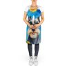 Schnauzer in Sunflowers Apron Cooking Kitchen Server Baking Crafts Gardening for Adult Women Men, Unisex, Large, Multicolor