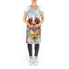 Brittany Spaniel Luau Apron Cooking Kitchen Server Baking Crafts Gardening for Adult Women Men, Unisex, Large, Multicolor
