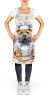 Shar Pei The Chef Apron Cooking Kitchen Server Baking Crafts Gardening for Adult Women Men, Unisex, Large, Multicolor
