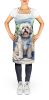 Lhasa Apso Spring Path Apron Cooking Kitchen Server Baking Crafts Gardening for Adult Women Men, Unisex, Large, Multicolor