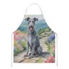 Scottish Deerhound Spring Path Apron Cooking Kitchen Server Baking Crafts Gardening for Adult Women Men, Unisex, Large, Multicolor