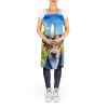 Catahoula in Sunflowers Apron Cooking Kitchen Server Baking Crafts Gardening for Adult Women Men, Unisex, Large, Multicolor