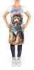 Bernedoodle Cowboy Welcome Apron Cooking Kitchen Server Baking Crafts Gardening for Adult Women Men, Unisex, Large, Multicolor