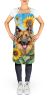 Belgian Tervuren in Sunflowers Apron Cooking Kitchen Server Baking Crafts Gardening for Adult Women Men, Unisex, Large, Multicolor