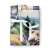 Pug Spring Path Apron Cooking Kitchen Server Baking Crafts Gardening for Adult Women Men, Unisex, Large, Multicolor
