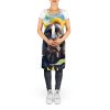 American Water Spaniel in Sunflowers Apron Cooking Kitchen Server Baking Crafts Gardening for Adult Women Men, Unisex, Large, Multicolor