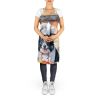 Border Collie The Chef Apron Cooking Kitchen Server Baking Crafts Gardening for Adult Women Men, Unisex, Large, Multicolor