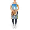 English Foxhound in Sunflowers Apron Cooking Kitchen Server Baking Crafts Gardening for Adult Women Men, Unisex, Large, Multicolor