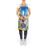 American Bulldog in Sunflowers Apron Cooking Kitchen Server Baking Crafts Gardening for Adult Women Men, Unisex, Large, Multicolor