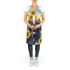 Curly-Coated Retriever in Sunflowers Apron Cooking Kitchen Server Baking Crafts Gardening for Adult Women Men, Unisex, Large, Multicolor