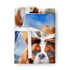 Cavalier Spaniel Cowboy Welcome Apron Cooking Kitchen Server Baking Crafts Gardening for Adult Women Men, Unisex, Large, Multicolor