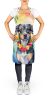 Catahoula Luau Apron Cooking Kitchen Server Baking Crafts Gardening for Adult Women Men, Unisex, Large, Multicolor