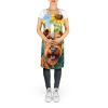 Irish Terrier in Sunflowers Apron Cooking Kitchen Server Baking Crafts Gardening for Adult Women Men, Unisex, Large, Multicolor