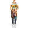 Dogue de Bordeaux in Sunflowers Apron Cooking Kitchen Server Baking Crafts Gardening for Adult Women Men, Unisex, Large, Multicolor