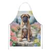 Bullmastiff Spring Path Apron Cooking Kitchen Server Baking Crafts Gardening for Adult Women Men, Unisex, Large, Multicolor