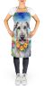 Irish Wolfhound Luau Apron Cooking Kitchen Server Baking Crafts Gardening for Adult Women Men, Unisex, Large, Multicolor