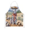 Whippet Cowboy Welcome Apron Cooking Kitchen Server Baking Crafts Gardening for Adult Women Men, Unisex, Large, Multicolor