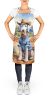 Bedlington Terrier Cowboy Welcome Apron Cooking Kitchen Server Baking Crafts Gardening for Adult Women Men, Unisex, Large, Multicolor