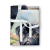 Black Pug Spring Path Apron Cooking Kitchen Server Baking Crafts Gardening for Adult Women Men, Unisex, Large, Multicolor