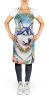 Siberian Husky Luau Apron Cooking Kitchen Server Baking Crafts Gardening for Adult Women Men, Unisex, Large, Multicolor