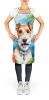 Fox Terrier Luau Apron Cooking Kitchen Server Baking Crafts Gardening for Adult Women Men, Unisex, Large, Multicolor