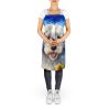 Old English Sheepdog in Sunflowers Apron Cooking Kitchen Server Baking Crafts Gardening for Adult Women Men, Unisex, Large, Multicolor