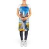 Italian Greyhound in Sunflowers Apron Cooking Kitchen Server Baking Crafts Gardening for Adult Women Men, Unisex, Large, Multicolor