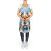 Fox Terrier in Sunflowers Apron Cooking Kitchen Server Baking Crafts Gardening for Adult Women Men, Unisex, Large, Multicolor