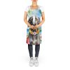 Weimaraner Luau Apron Cooking Kitchen Server Baking Crafts Gardening for Adult Women Men, Unisex, Large, Multicolor