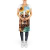 English Cocker Spaniel in Sunflowers Apron Cooking Kitchen Server Baking Crafts Gardening for Adult Women Men, Unisex, Large, Multicolor