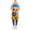 Norfolk Terrier in Sunflowers Apron Cooking Kitchen Server Baking Crafts Gardening for Adult Women Men, Unisex, Large, Multicolor