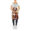 Dogue de Bordeaux Spring Path Apron Cooking Kitchen Server Baking Crafts Gardening for Adult Women Men, Unisex, Large, Multicolor