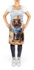 American Water Spaniel Cowboy Welcome Apron Cooking Kitchen Server Baking Crafts Gardening for Adult Women Men, Unisex, Large, Multicolor