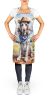 English Setter Cowboy Welcome Apron Cooking Kitchen Server Baking Crafts Gardening for Adult Women Men, Unisex, Large, Multicolor