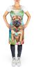 Shar Pei Luau Apron Cooking Kitchen Server Baking Crafts Gardening for Adult Women Men, Unisex, Large, Multicolor